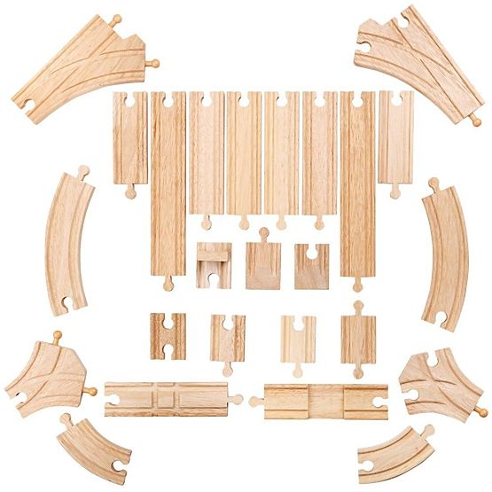 Bigjigs Rail Holzschienen Set 25 Teile