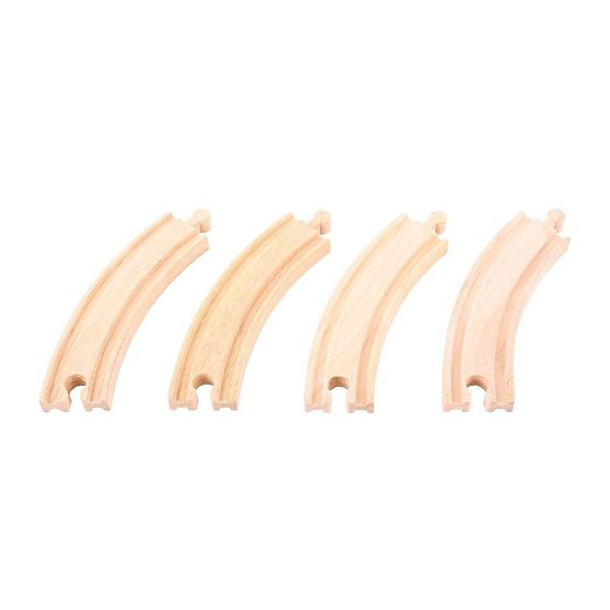 Bigjigs Rail Lange Rundschienen 17 cm 4 Stk