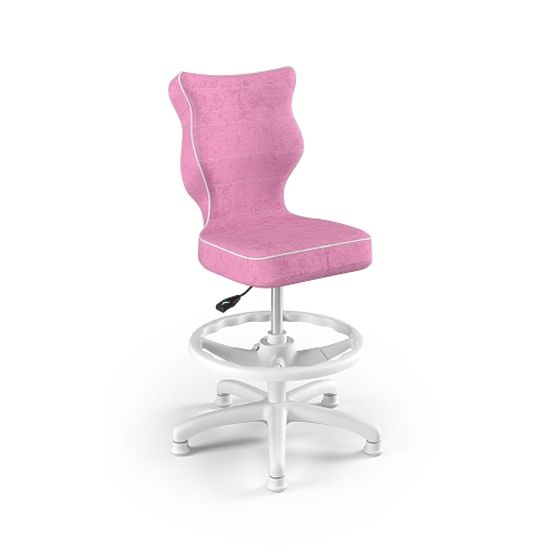 Ergonomischer Kinderstuhl für Schreibtisch, angepasst an Höhe 119-142 cm - rosa