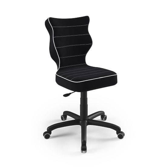 Ergonomischer Schreibtischstuhl, angepasst für eine Höhe von 146-176,5 cm - schwarz