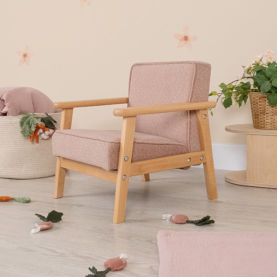 Kinder Retro Rosa Sessel Sakura