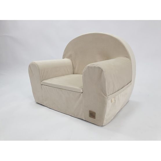 Kinder-Sessel Velvet - beige