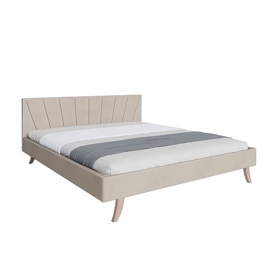 Gepolstertes Bett HEAVEN 120 x 200 cm - Creme