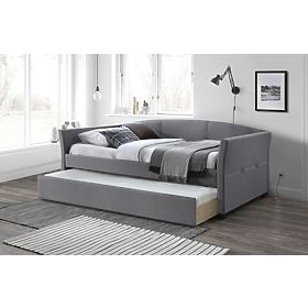 Bett mit Zustellbett SANNA 90 x 200 cm – Grau