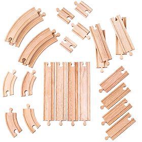 Bigjigs Rail Holzschienen-Set bestehend aus 24 Teilen