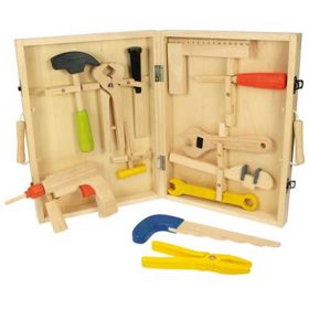 Bigjigs Toys Werkzeugkoffer aus Holz, Bigjigs Toys