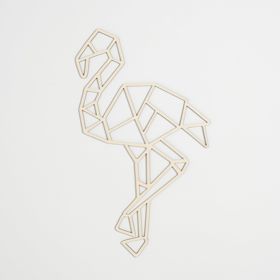 Geometrische Malerei aus Holz - Flamingo - verschiedene Farben, Elka Design