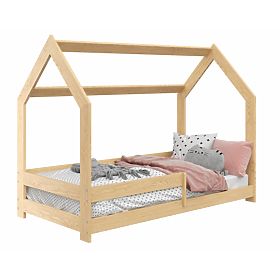 Hausbett Laura mit Rausfallschutz 160 x 80 cm - natur, Magnat