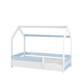 Hausbett Sofie 180x80 cm - blau, BabyBoo