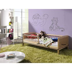 Junior Kinderbett - 160x70 cm - Natur, Ourbaby®