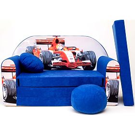 Kinder-Sofa Formel Blau