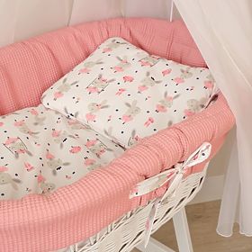 Korbbett mit Ausstattung für ein Baby – Kaninchen, Ourbaby®