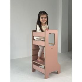 Lernturm SLIM M - rosa, baby wood