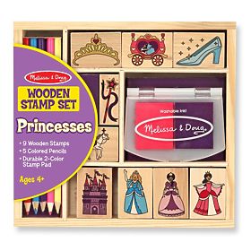 Melissa & Doug - Set Princess Holzstempel