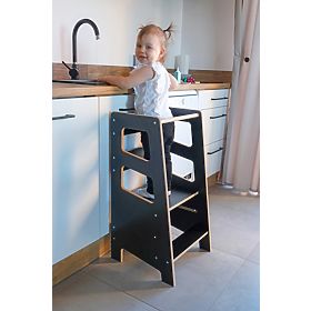 Montessori-Lernturm Quadro Schwarz, Ourbaby®