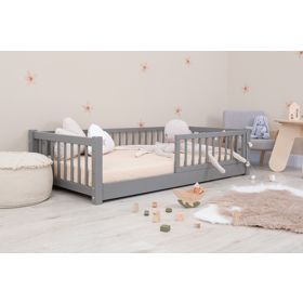 Niedriges Montessori-Kinderbett Ourbaby - Grau, Ourbaby®