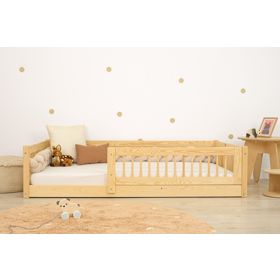 Niedriges Kinderbett Montessori Ourbaby Plus - Natur, Ourbaby®