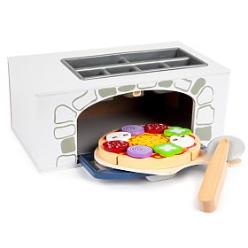 Pizzaofen aus Holz mit Zubehör, EcoToys