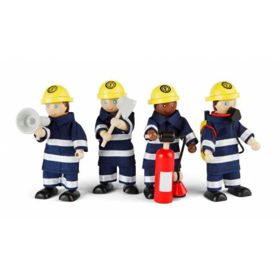 Tidlo Holzfiguren von Feuerwehrmännern