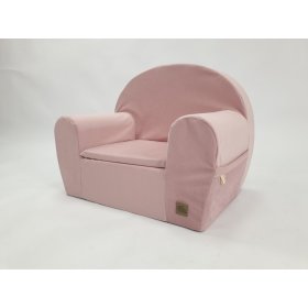 Kinder-Sessel Velvet - rosa
