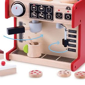 Wonderworld Kaffeemaschine aus Holz, Wonderworld